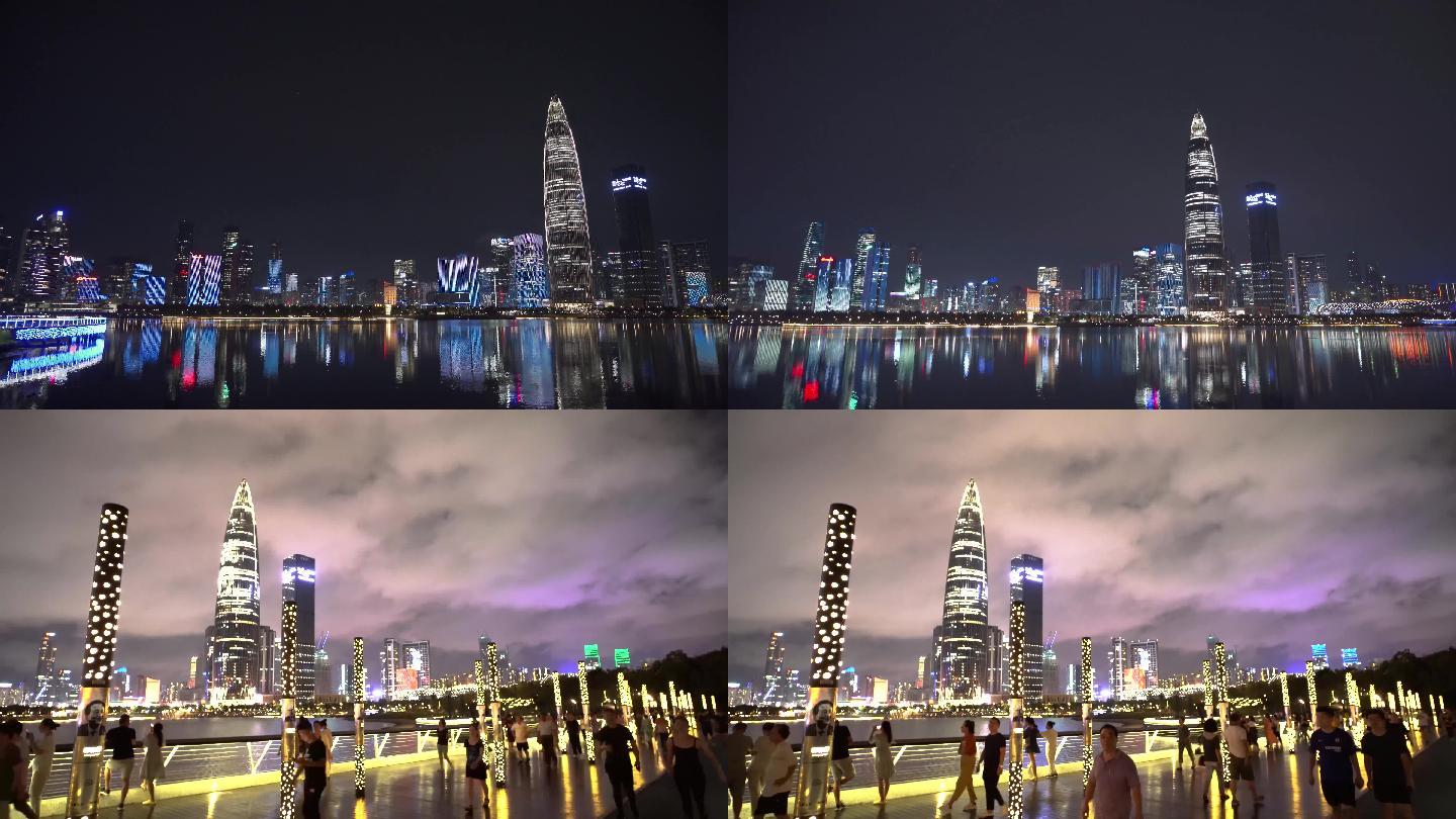 深圳湾人才公园夜景