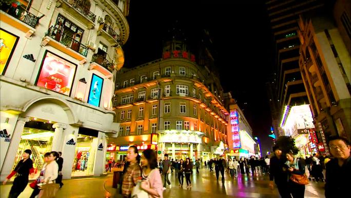 2010年武汉汉口中山大道江汉路夜景