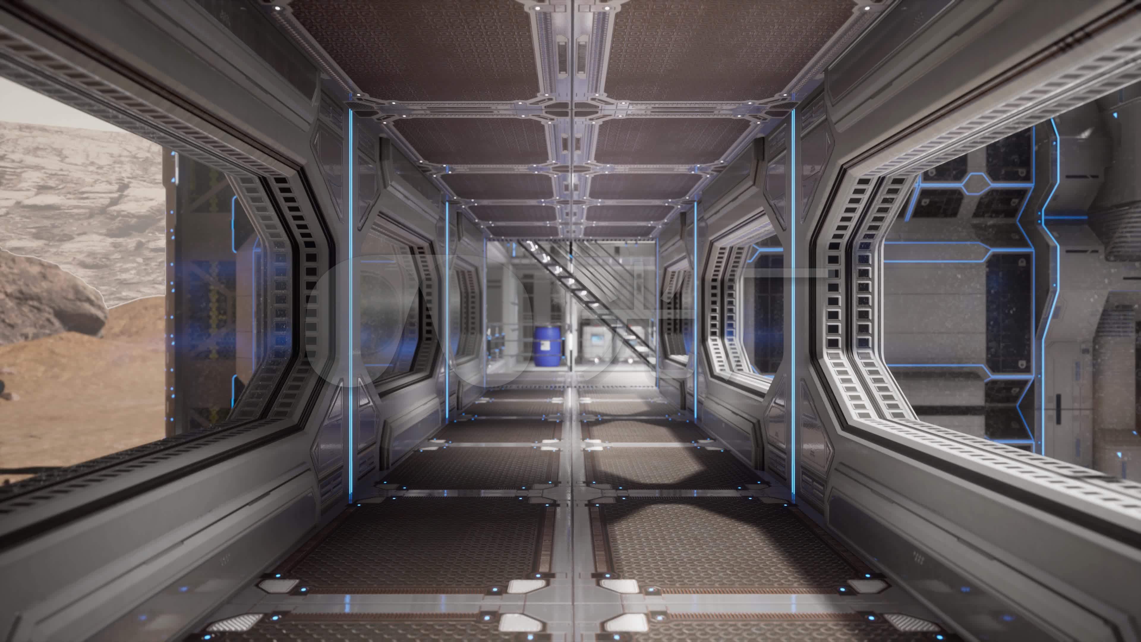 原创制作科幻火星基地场景