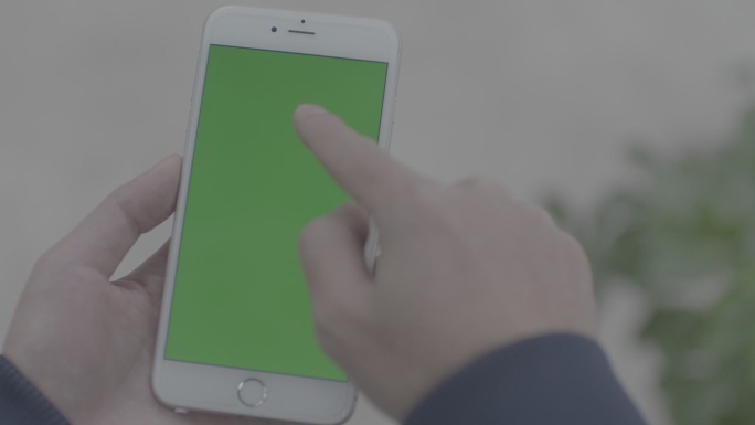 操作手机绿幕抠像合成手机界面