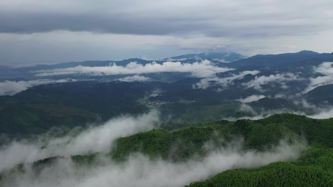 井冈山神山村航拍素材