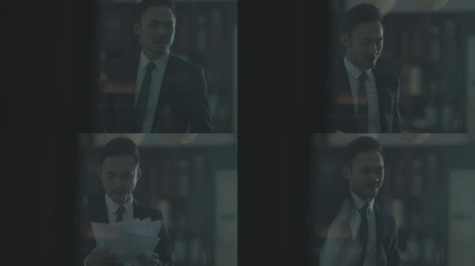 商务男子业绩不佳商业挫折连连亏损