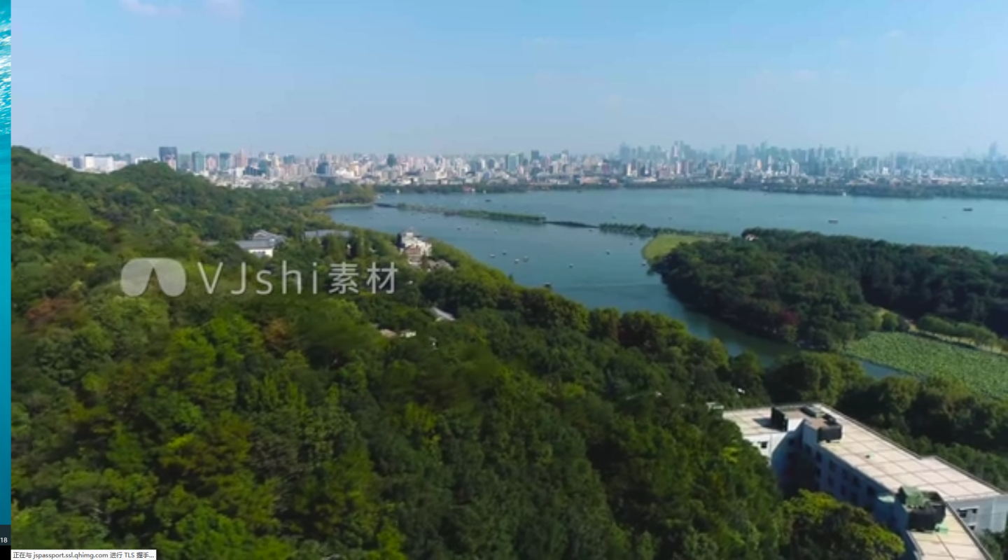 杭州西湖湖滨商圈航拍4Kd-log