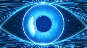 9下载4k蓝色粒子深邃眼睛瞳孔背景4下载l蓝色光斑粒子流17下载全息