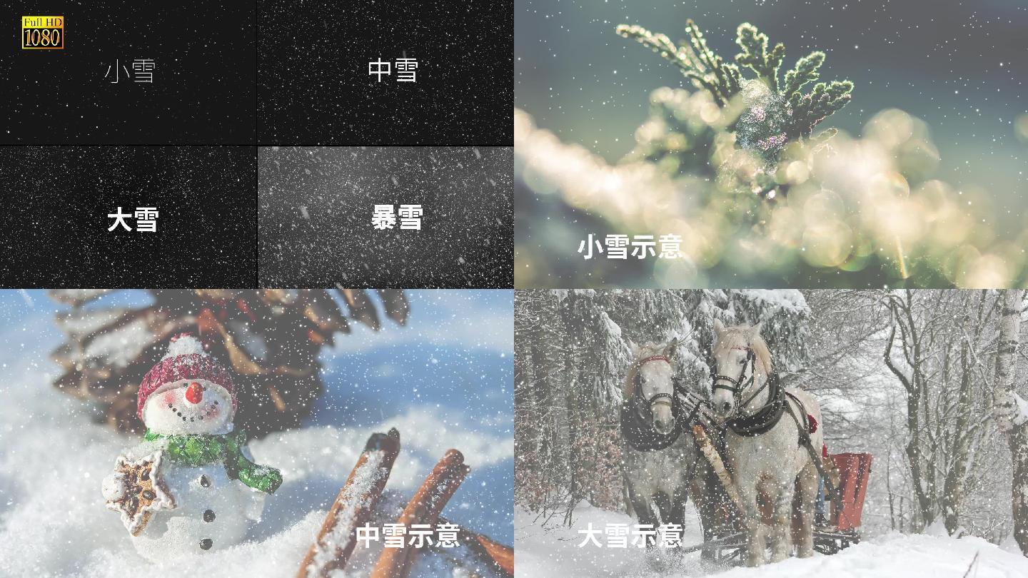 【带通道】4组下雪素材