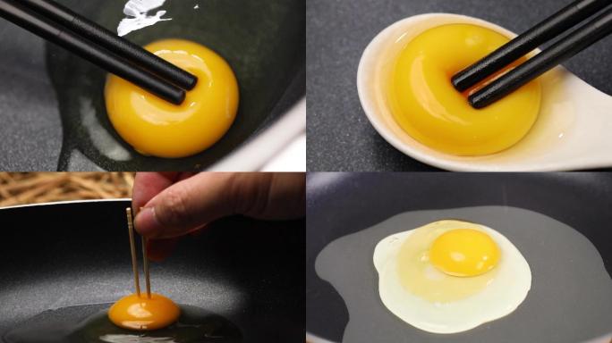 土鸡蛋看蛋黄蛋清
