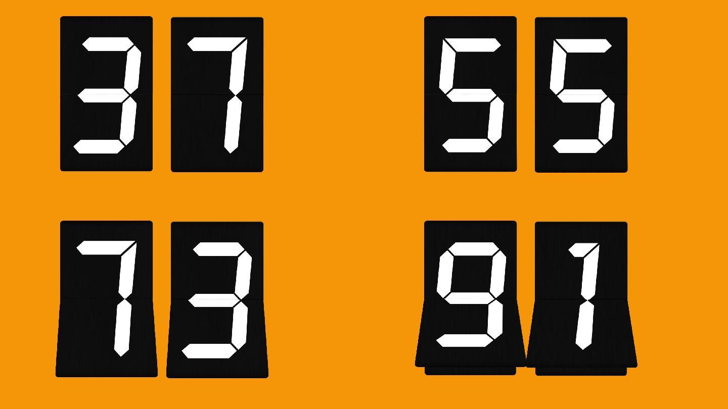 电子数码倒计时翻卡