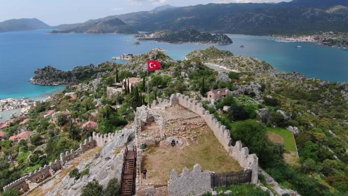 土耳其沉没之城高清航拍