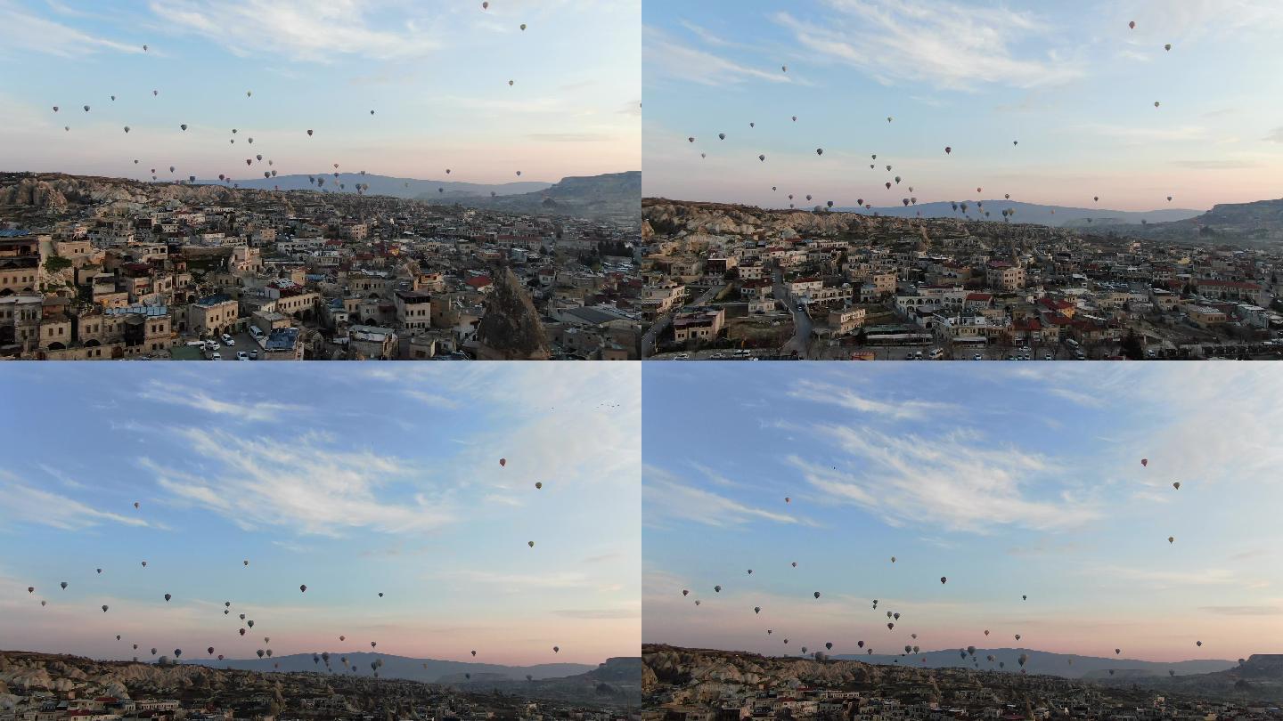 土耳其热气球高清航拍