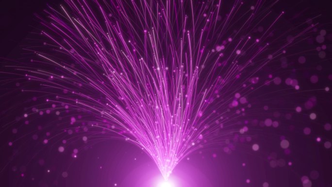 紫色粒子花束粒子流
