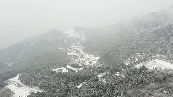 华蓥山雪景航拍