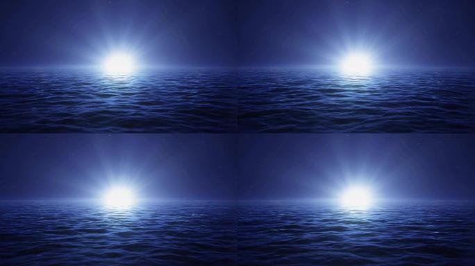 湖面海面海浪LED背景