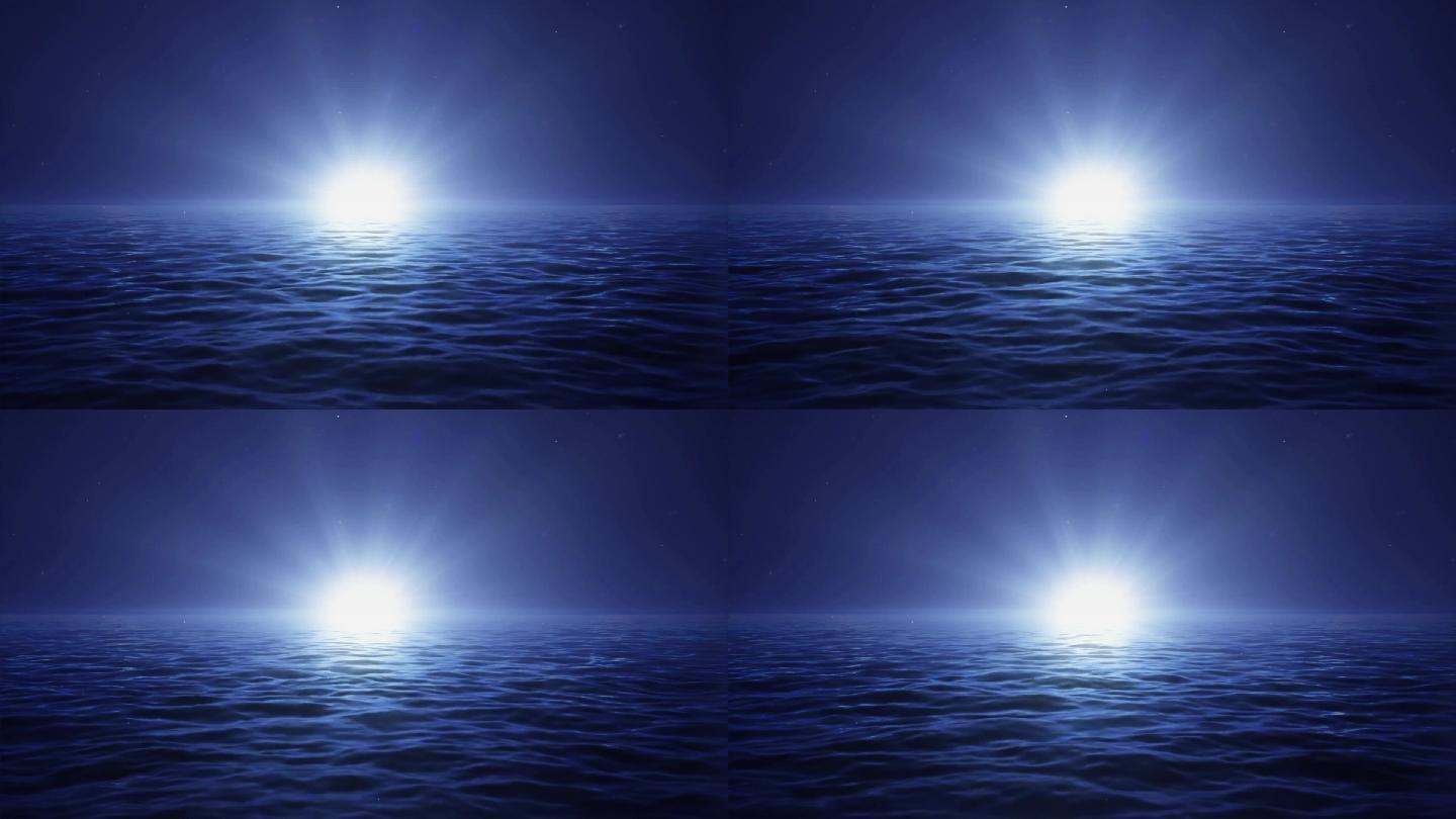湖面海面海浪LED背景