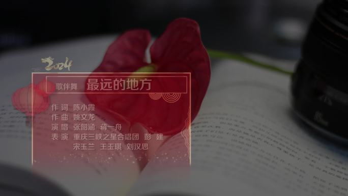 2024龙年喜庆字幕框