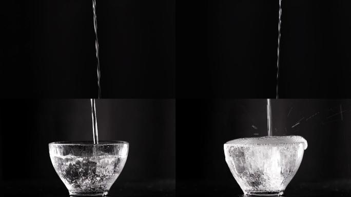 慢动作倒酒酒花飞溅