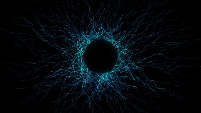 黑洞粒子发射视频素材