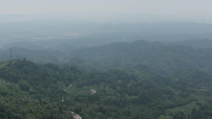 实拍高清山顶摇拍