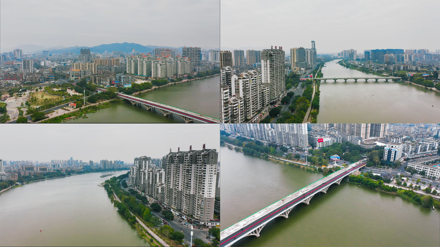 【4K】揭阳老北河大桥航拍