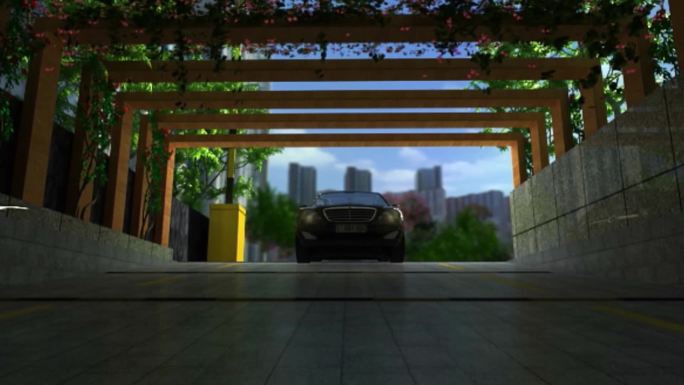 【新】汽车进入地下停车场