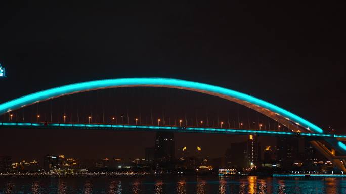 卢浦大桥彩虹桥夜景