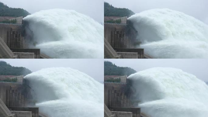 4K黄河小浪底水库航拍俯瞰水利工程升格