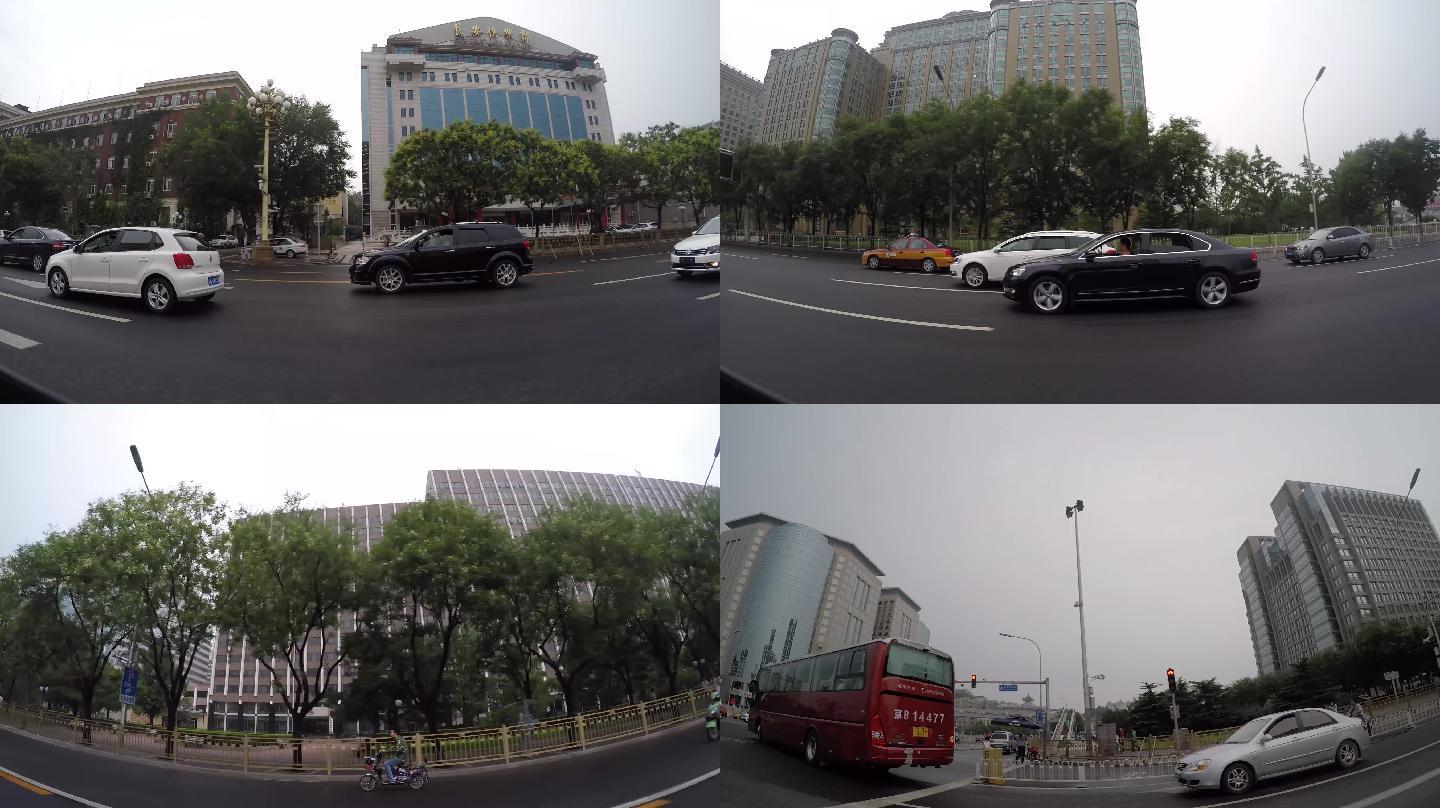 北京长安街沿途建筑和景色
