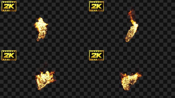 火把火焰燃烧特效06F