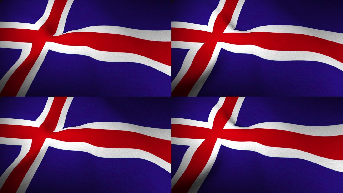欧洲国家-冰岛-旗