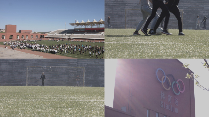 学校体育场视频素材