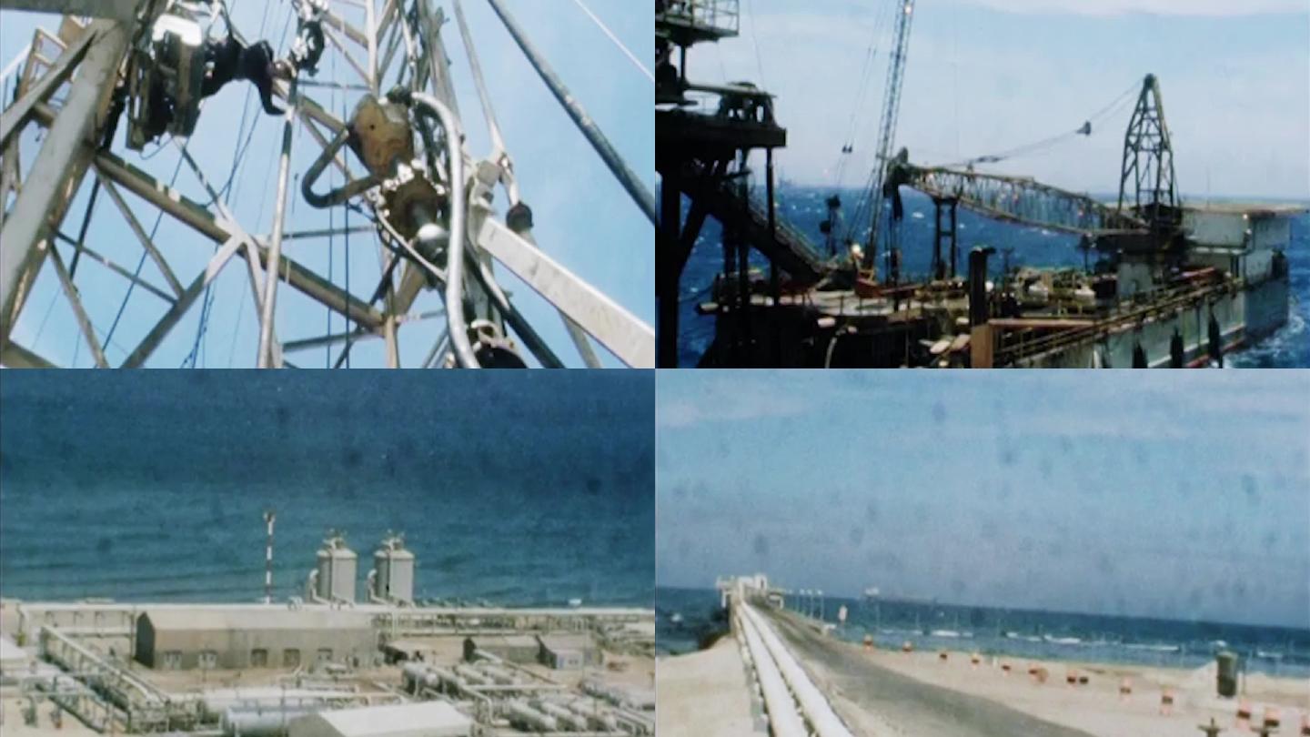 80年代埃及苏伊士运河湾海上石油