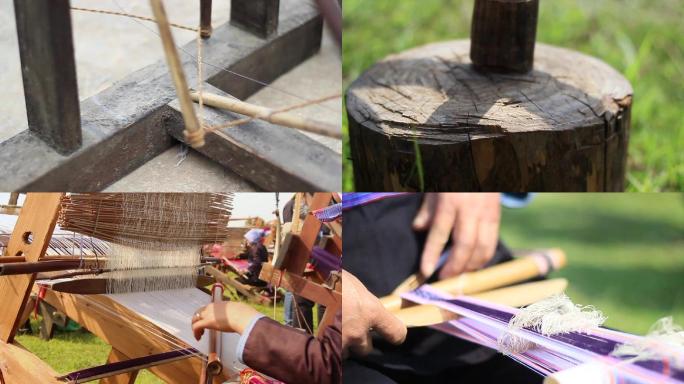 苗族侗族织布编织工艺流程
