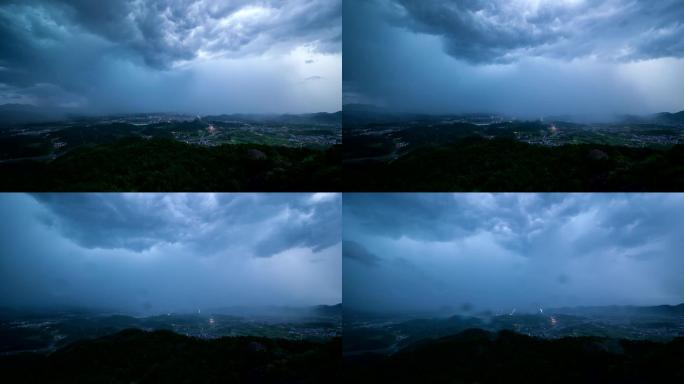 暴风雨来临乌云密布大雨来袭