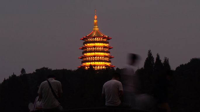 4K杭州西湖-雷峰夕照