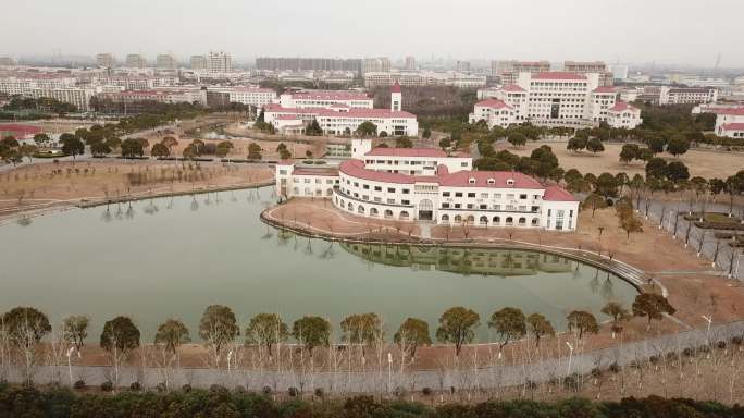 上海师范大学奉贤校区校园航拍6