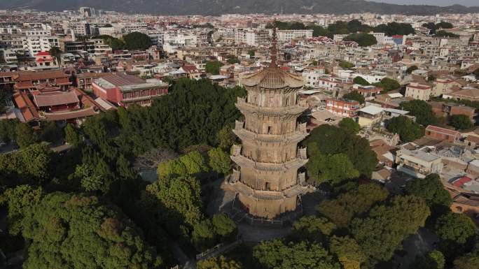 福建泉州开元寺东西塔西街老城区