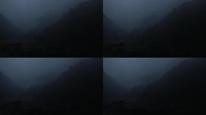 4K黎明浓雾下的大山04