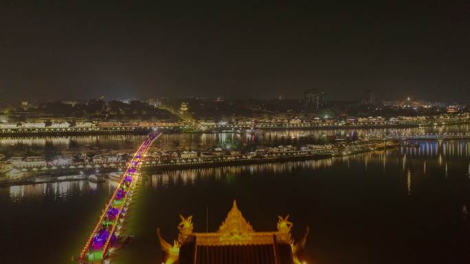 古镇南津关   古城阆中滨江路夜景