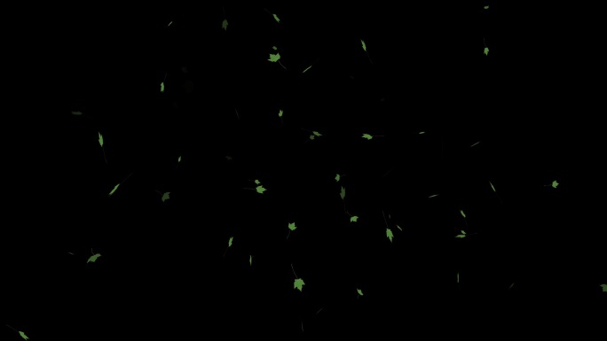 树叶花瓣飘散ae粒子有alpha通道
