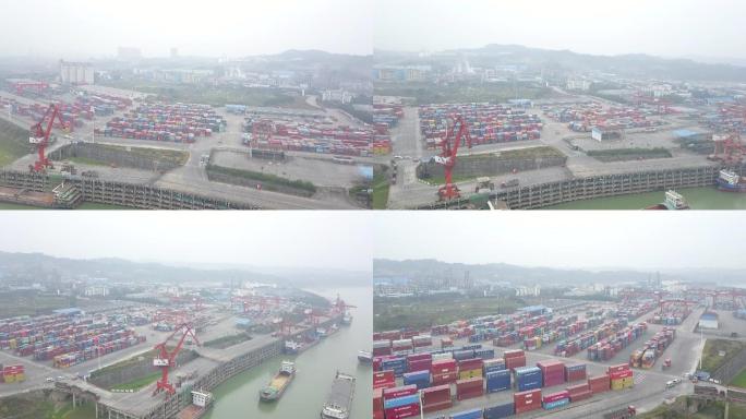 码头港口航拍