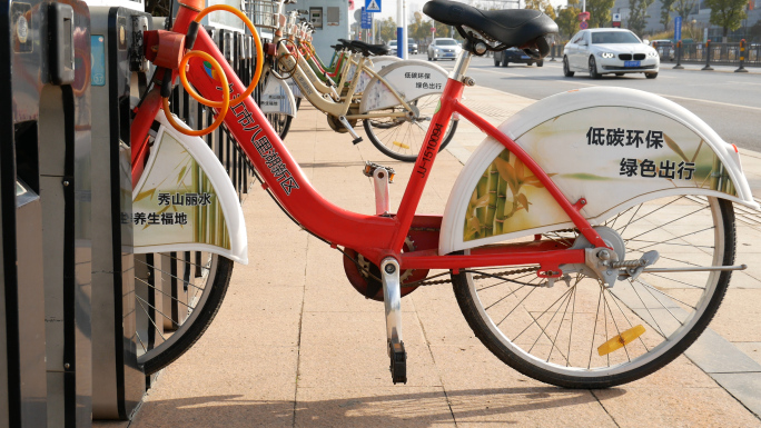 城市共享单车服务_自行车低碳环保绿色出行