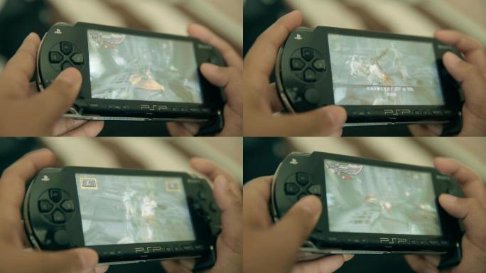 打游戏机PSP游戏机