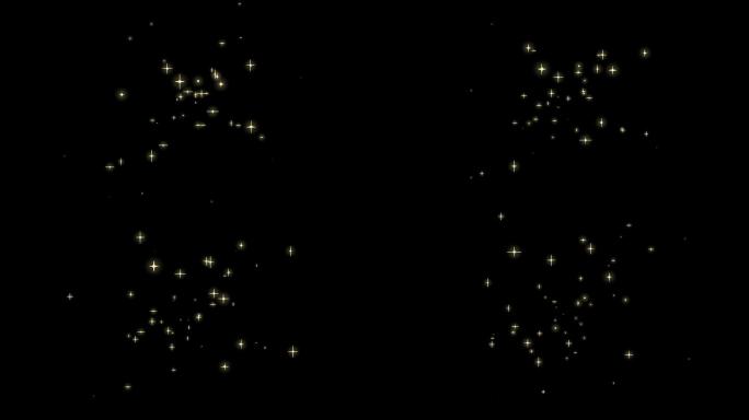 4K星星粒子闪亮一闪一闪亮晶晶无缝循环
