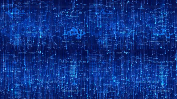 【原创】信息科技数字流二进制代码科技网格