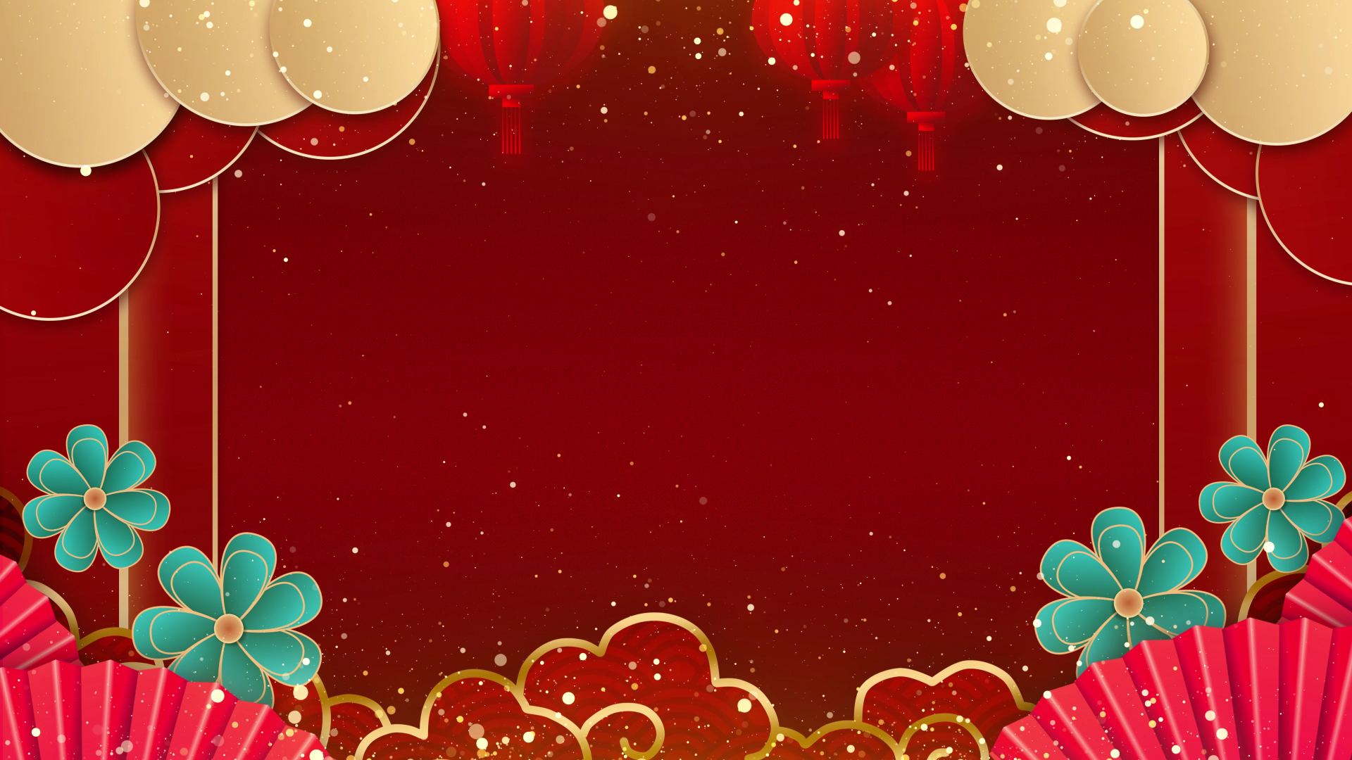 4k喜庆春晚年会舞台背景视频