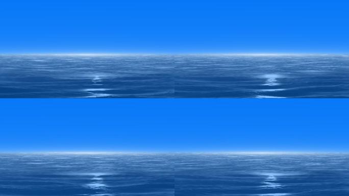 透明循环水面海面素材