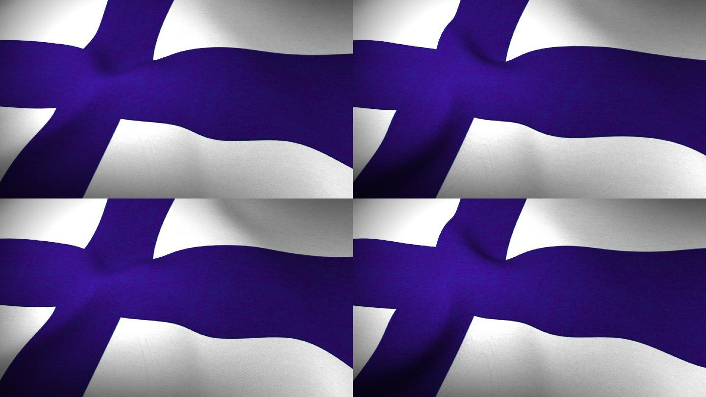 欧洲国家-芬兰-旗