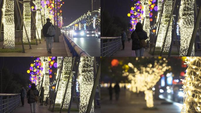 重庆南滨路新年景象