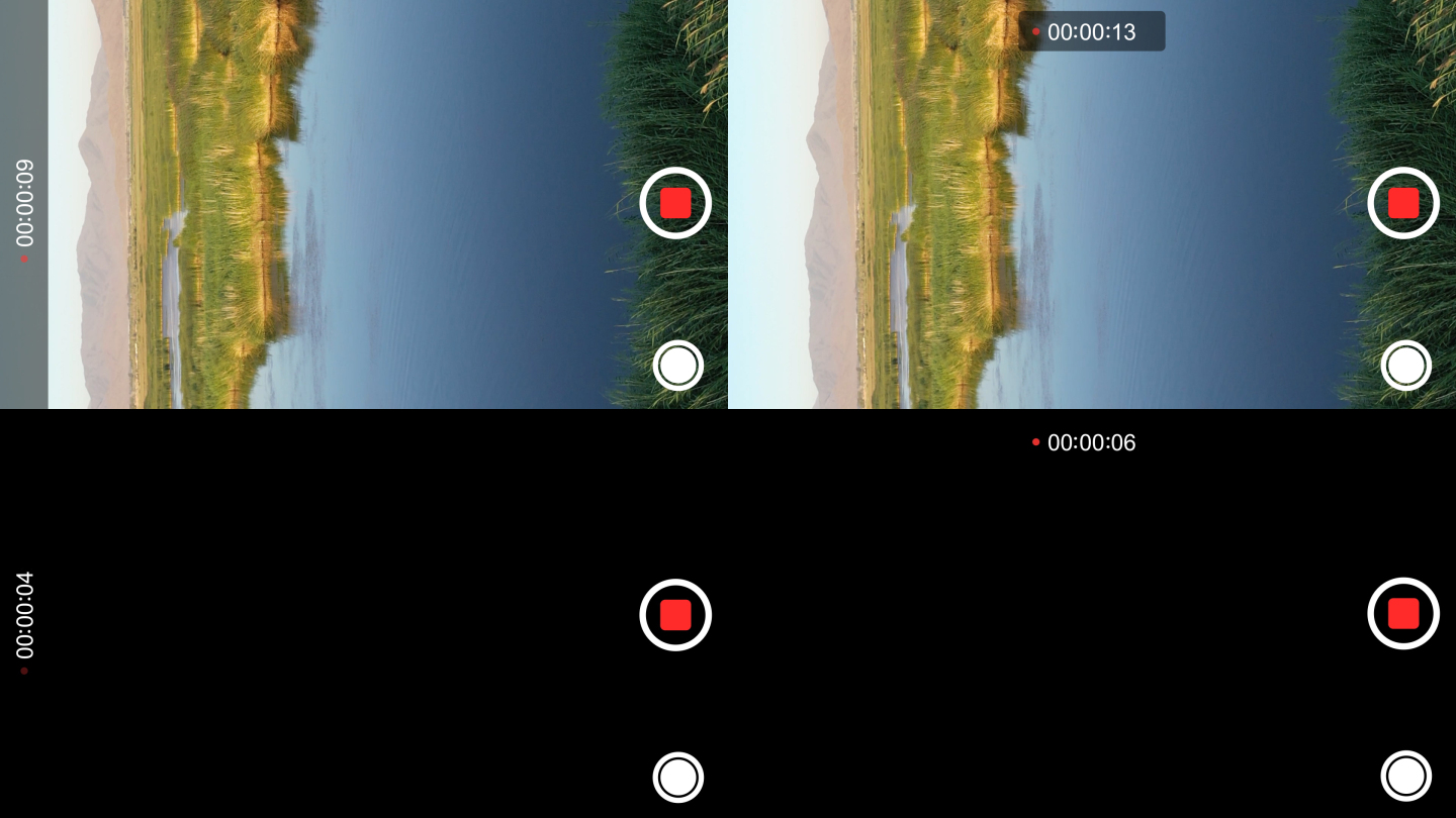 苹果手机录像取景框界面动画时长各一分钟
