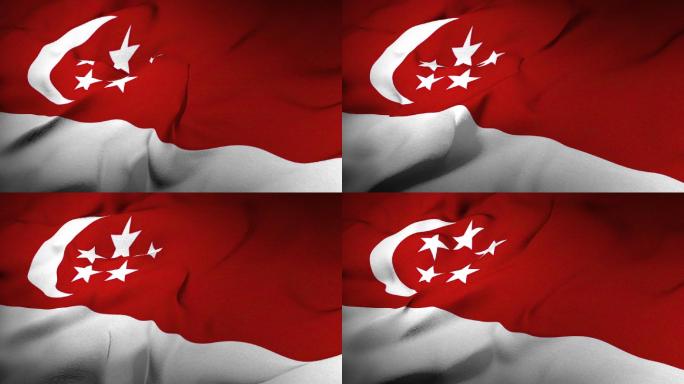 亚洲国家-新加坡-旗