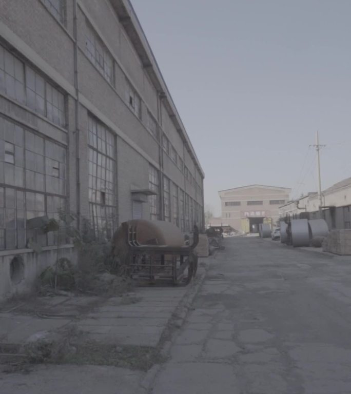 老厂房老工厂年代感竖屏视频